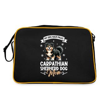 Carpathian Shepherd Dog Mama - Retro Bag - black/gold - Back