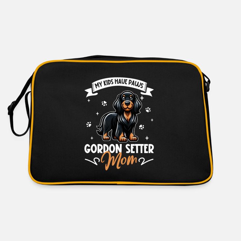 Gordon Setter Mom Retro Bag