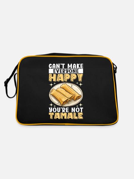 Tamale Cuisine mexicaine Tamale Lover - Sac Retro - noir/or - Dos