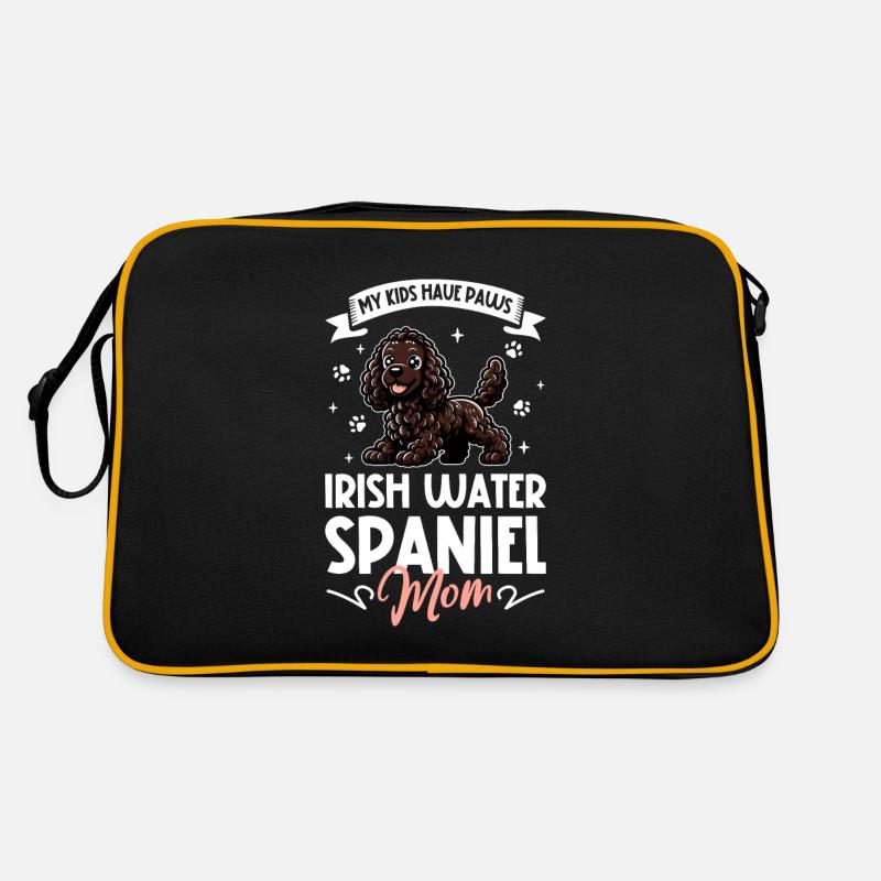 Irish Water Spaniel Mama Retro Tasche