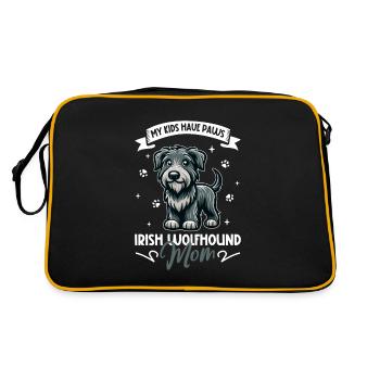Maman Irish Wolfhound - Sac Retro - noir/or - Dos