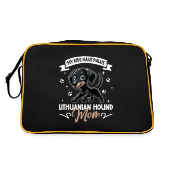 Maman lituanienne - Sac Retro - noir/or - Dos