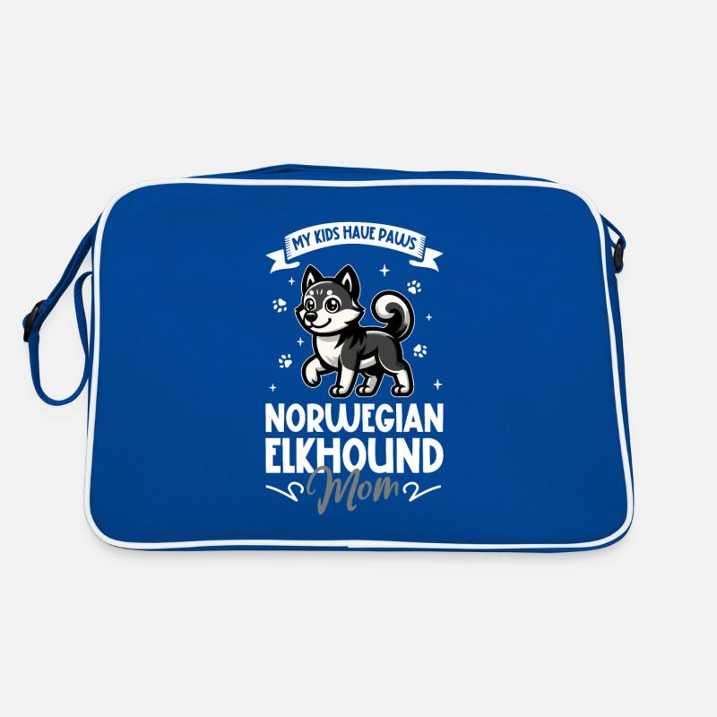 Norwegian Elkhound Mom Retro Bag