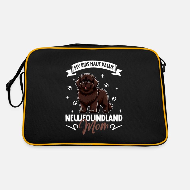 Neufundländer Mama Retro Tasche