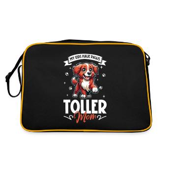 Nova Scotia Duck Tolling Retriever Mom - Retro Bag - black/gold - Back