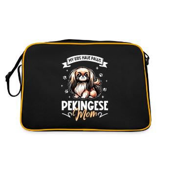 Maman pékinoise - Sac Retro - noir/or - Dos