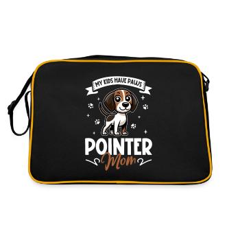 English Pointer Mom - Retro Bag - black/gold - Back