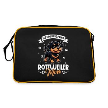 Maman Rottweiler - Sac Retro - noir/or - Dos