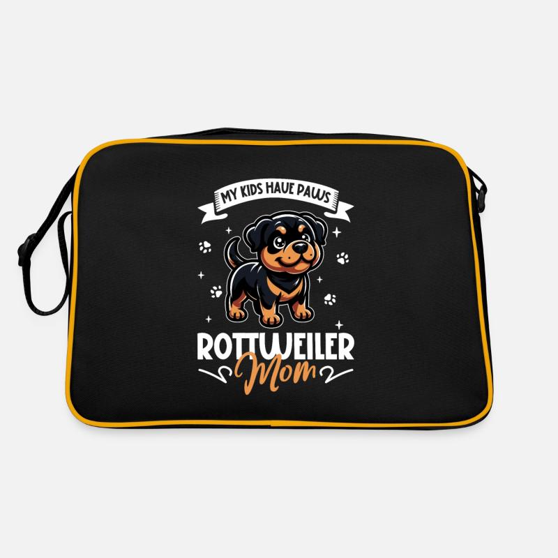 Rottweiler Mama Retro Tasche