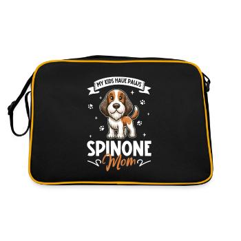 Spinone Italiano Mama - Sac Retro - noir/or - Dos