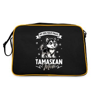Maman Tamaskan - Sac Retro - noir/or - Dos