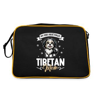 Maman terrier tibétain - Sac Retro - noir/or - Dos