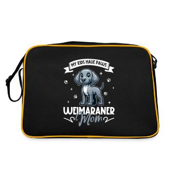 Maman braque de Weimar - Sac Retro - noir/or - Dos