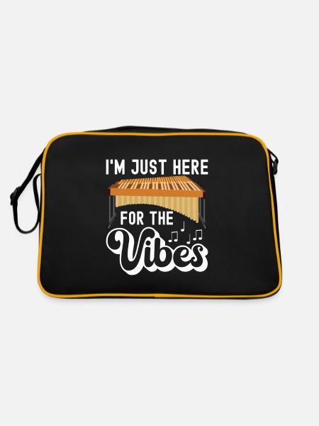 Vibraphon Vibraphonist - Retro Tasche - Schwarz/Gold