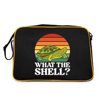 Turtle Red-eared Turtle - Retro Bag - black/gold - Back