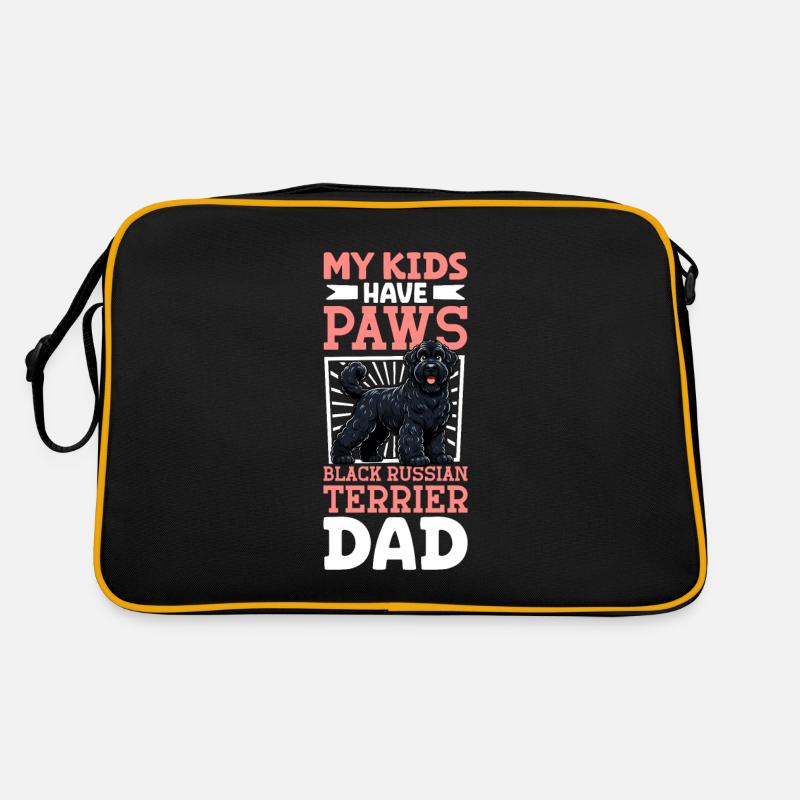 Black Russian Terrier Dad Retro Bag