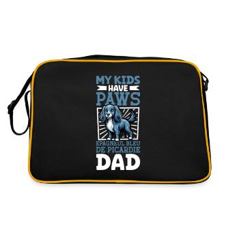 Epagneul Bleu de Picardie Papa - Retro Bag - black/gold - Back
