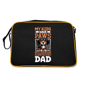 Papa Scenthound bulgare - Sac Retro - noir/or - Dos