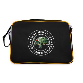 Turtle Red-eared Turtle - Retro Bag - black/gold - Back