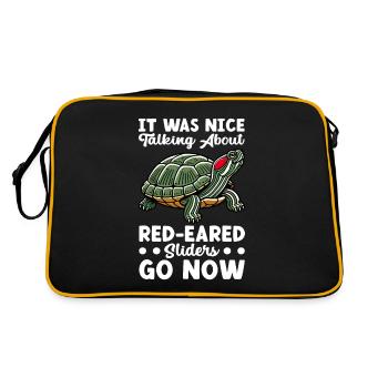 Turtle Red-eared Turtle - Retro Bag - black/gold - Back