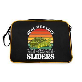 Turtle Red-eared Turtle - Retro Bag - black/gold - Back