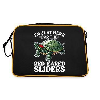 Turtle Red-eared Turtle - Retro Bag - black/gold - Back