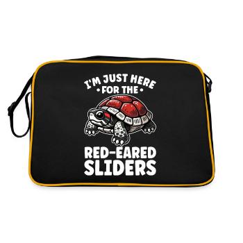 Turtle Red-eared Turtle - Retro Bag - black/gold - Back