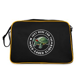 Turtle Red-eared Turtle - Retro Bag - black/gold - Back