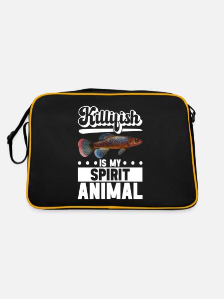 Killifish Quarium Fish - Sac Retro - noir/or - Dos