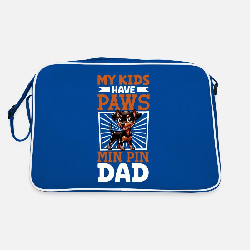 Miniature Pinscher Dad Retro Bag
