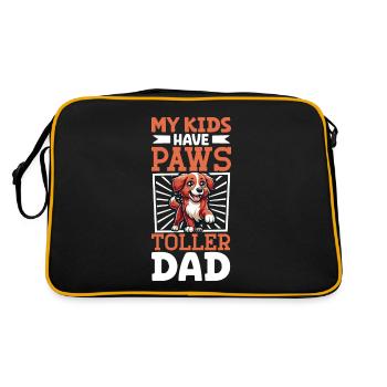 Nova Scotia Duck Tolling Retriever Dad - Retro Bag - black/gold - Back