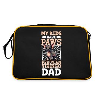 Papa viringo péruvien - Sac Retro - noir/or - Dos
