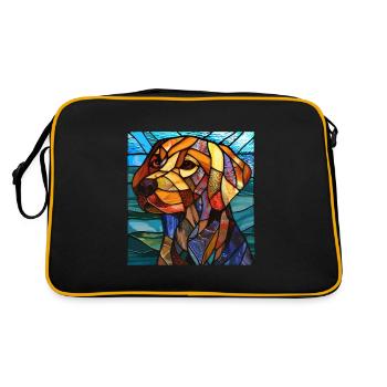 Vitrail artiste Vitrail Art - Sac Retro - noir/or - Dos