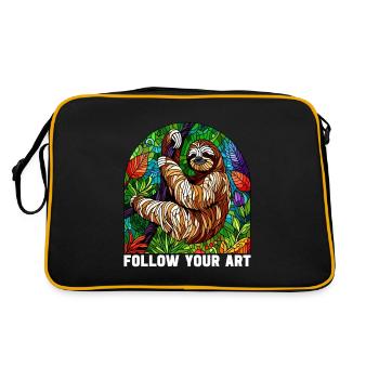 Vitrail artiste Vitrail Art - Sac Retro - noir/or - Dos