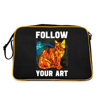 Vitrail artiste Vitrail Art - Sac Retro - noir/or - Dos