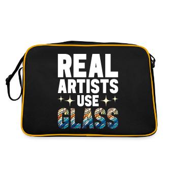 Vitrail artiste Vitrail Art - Sac Retro - noir/or - Dos