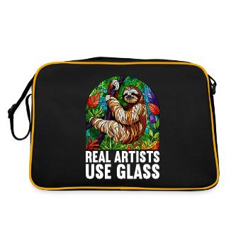Vitrail artiste Vitrail Art - Sac Retro - noir/or - Dos