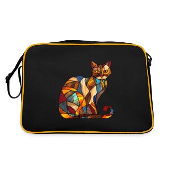 Vitrail artiste Vitrail Art - Sac Retro - noir/or - Dos