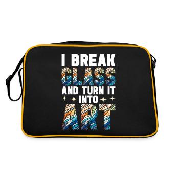 Vitrail artiste Vitrail Art - Sac Retro - noir/or - Dos