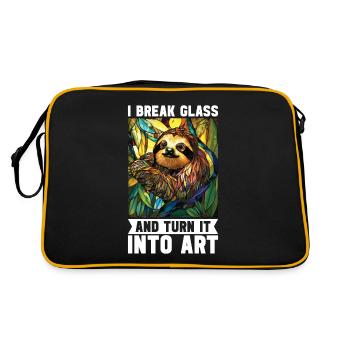 Vitrail artiste Vitrail Art - Sac Retro - noir/or - Dos