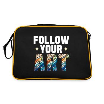 Vitrail artiste Vitrail Art - Sac Retro - noir/or - Dos