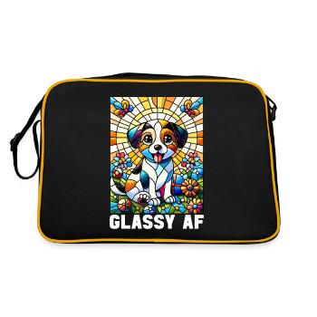 Vitrail artiste Vitrail Art - Sac Retro - noir/or - Dos