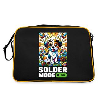 Vitrail artiste Vitrail Art - Sac Retro - noir/or - Dos