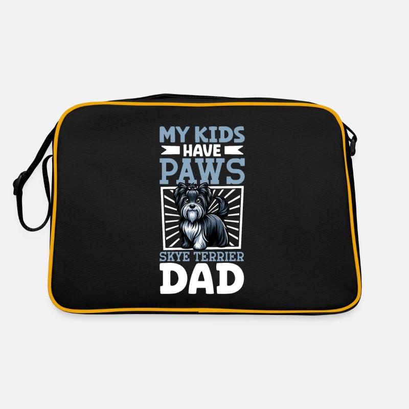 Skye Terrier Papa Retro Tasche