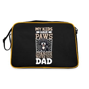 Spanish Water Dog Dad - Retro Bag - black/gold - Back