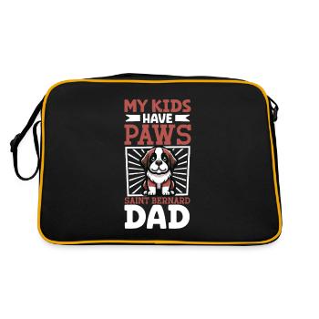 Papa Saint-Bernard - Sac Retro - noir/or - Dos