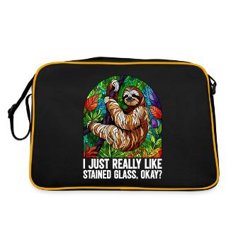 Vitrail artiste Vitrail Art - Sac Retro - noir/or - Dos