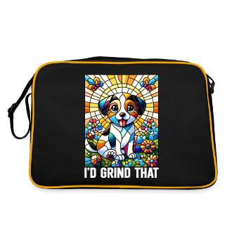 Vitrail artiste Vitrail Art - Sac Retro - noir/or - Dos