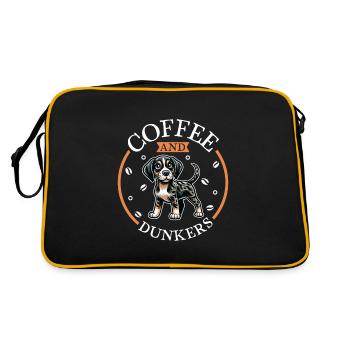 Café et Dunker - Sac Retro - noir/or - Dos