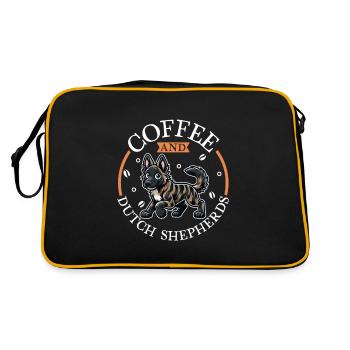 Café et Berger Hollandais - Sac Retro - noir/or - Dos